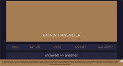 Desktop Screenshot of katrinhansmeier.de